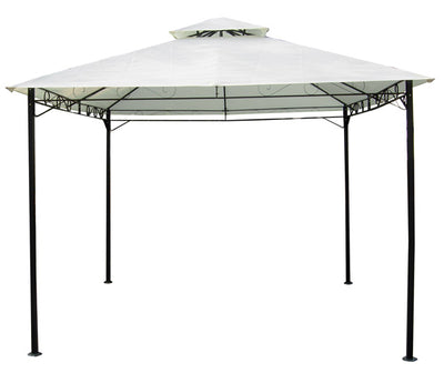 Gazebo in metallo 3x3 ecru