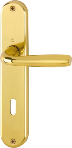 Maniglia Maribor 1766/3022P Foro Chiave Normale Oro Lucido