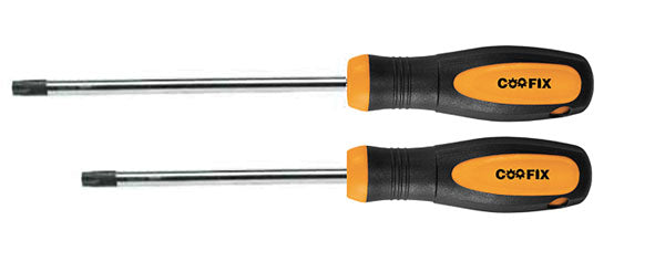 Set 2 cacciaviti torx CRV manico ergonomico antiscivolo magnetico