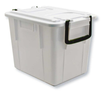 Cassa food box impilabile e sovrapp.c/coperchio 38x30x28 l.20 bianco