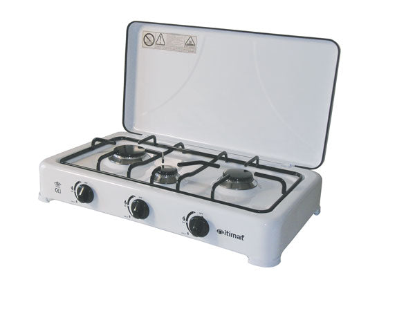 Fornello a gas 3 fuochi bianco