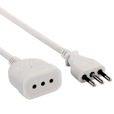 Prolunga 3 mt, presa e spina 10A