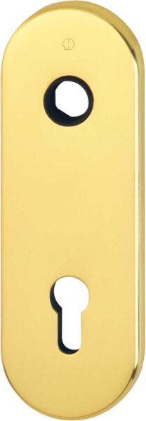 Placca Corta per Foro Yale Oro Lucido