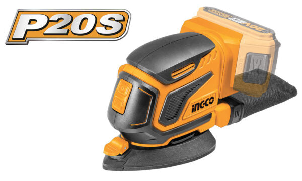 Levigatrice triangolare a batteria 20V Nuda