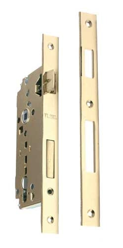 Serratura bordo quadro foro yale distanza 85 centro 50 bronzo