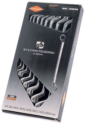Set 8 chiavi poligonali 6-22 box