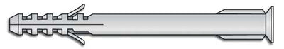 Tassello prolungato in nylon mm.6,0x60 con vite zinc.bianca bl.15pz.