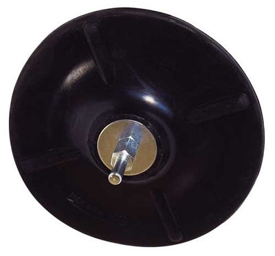 Platorello gomma d.125 gambo 6 mm