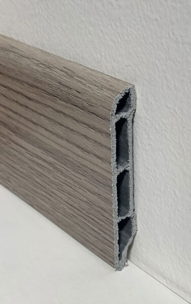 Battiscopa batilam mm.2.500 x 11 x 70 finitura: acero grigio