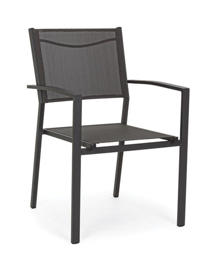 Sedia all.hilde c/bracc.antracite