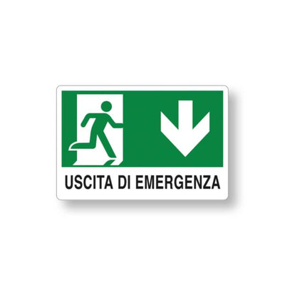 Targa 20x30 Uscita di Emergenza (Busta 10pz)