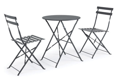 Set bistrot 3 pz wissant antracite
