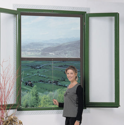 Zanzariera mini frizionata 80x170 marrone art.effe 210750n