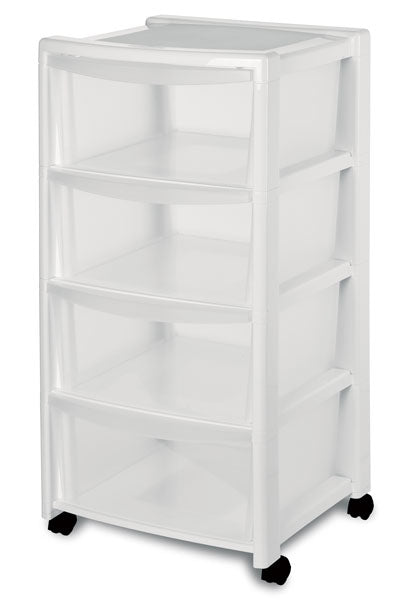 Cassettiera libera 4 bianca