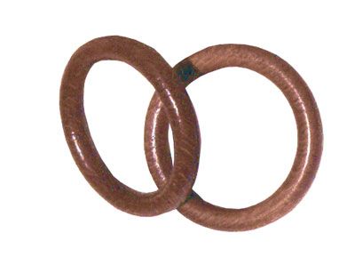 Anelli per bastoni in legno 048 noce(pz.100)