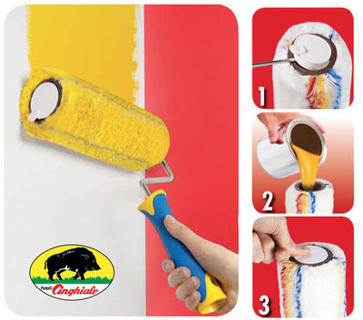 Rullo con serbatoio Roller in tessuto poliammide a pelo lungo S.262