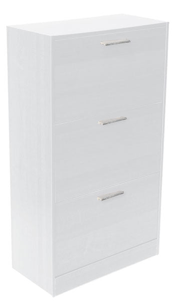 Scarpiera 3ante tripla cm. 60x29x123 bianco alpino