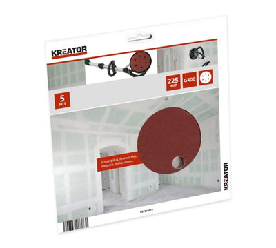 Carta abrasiva con velcro gr.400 225mm (pz.5)