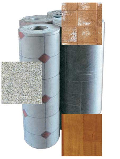 Copripavimento Cushion spess. mm.2/4 altezza cm.100 finitura legni