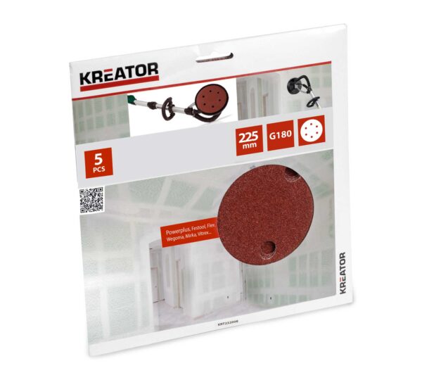 Carta abrasiva con velcro gr.180 225mm (pz.5)