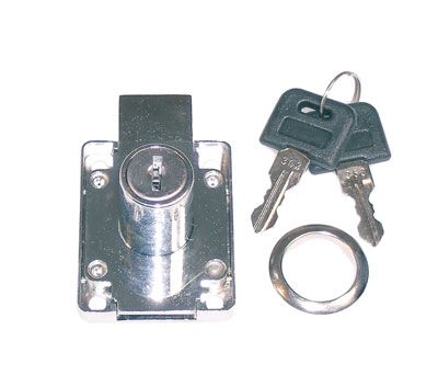 Serratura per cassetto con cilindro 26 mm