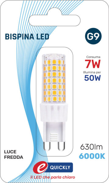 Lamp. led bispina g9 7w 6000k