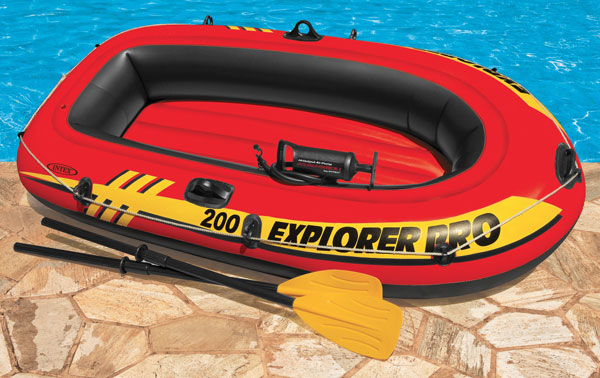 Canotto explorer pro200+remi intex