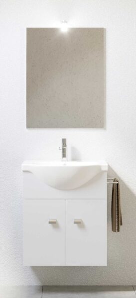 Mobile bagno Emma cm.57x43 bianco lucido