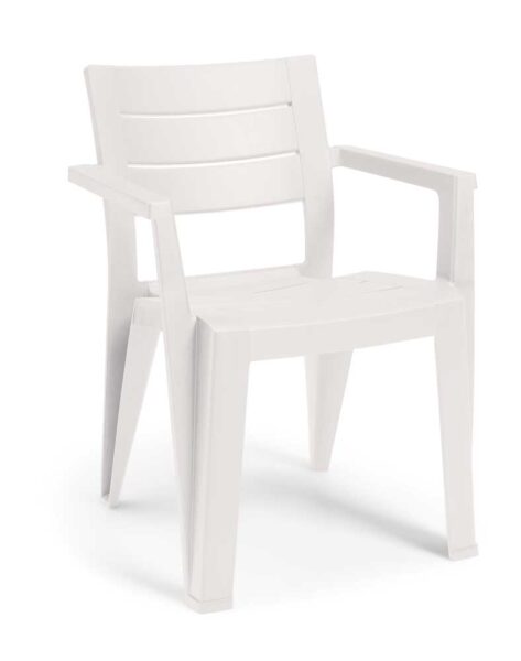 Sedia Julie cm.61,5x58,5x79h colore bianco
