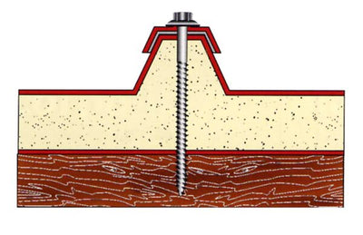 Vite a legno testa esagonale zincata mm.6x180(pz100)