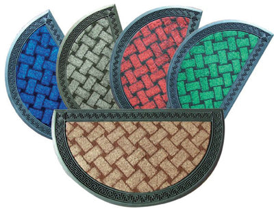Tappeto Zerbino greca cm.40x60 semiovale, colori assortiti