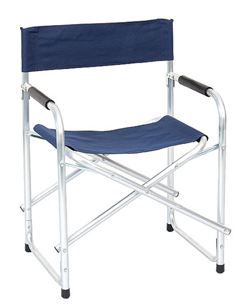 Poltrona regista alluminio poliestere blue