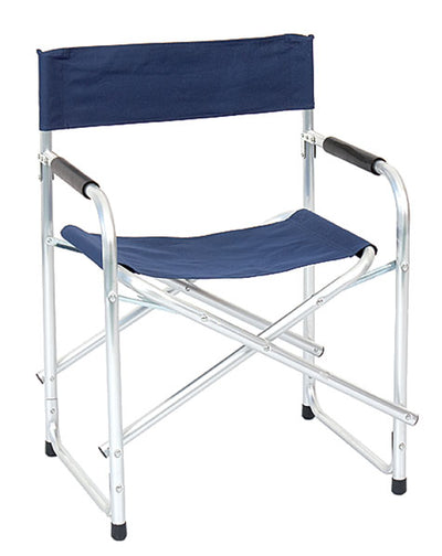 Poltrona regista alluminio poliestere blue