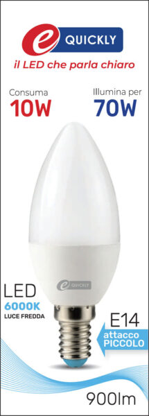 Lamp.candela c37 led e14 10w 6000k