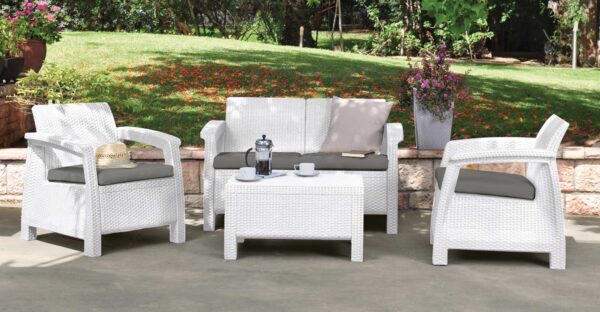 Salotto Corfu Lounge Set Bianco