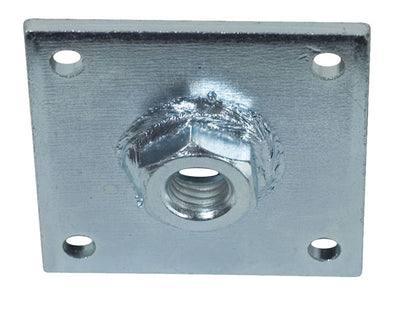 Piastra mm 50x50 c/dado saldato m12