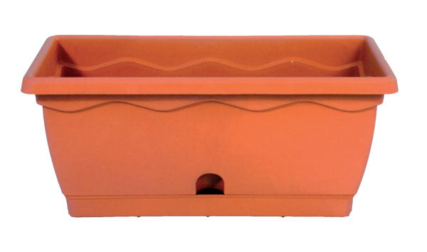 Balconiera vulcano con riserva idrica dimensioni cm:50x20x18h