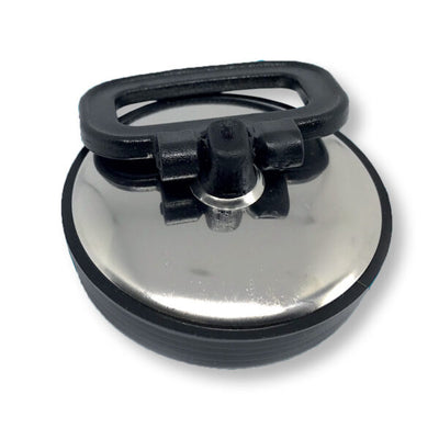 Tappo lavello con maniglia pvc copritappo inox d.52 cf.da 25pz