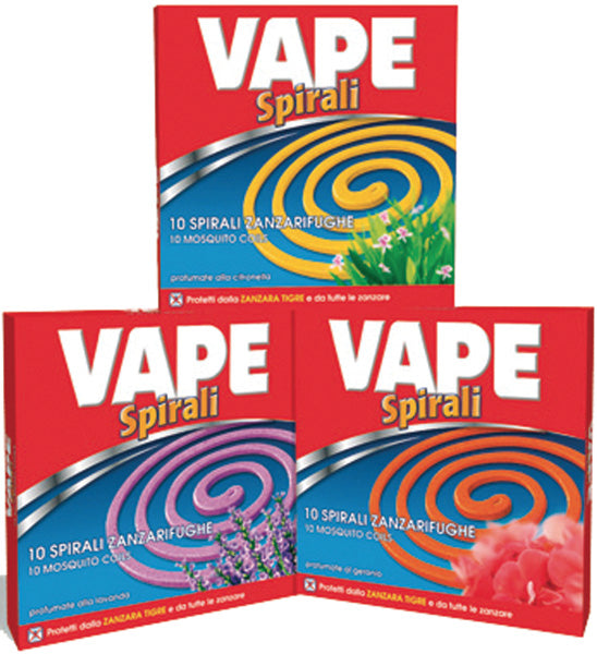 Vape spirali 10 pezzi profumate assortite art.GA19042