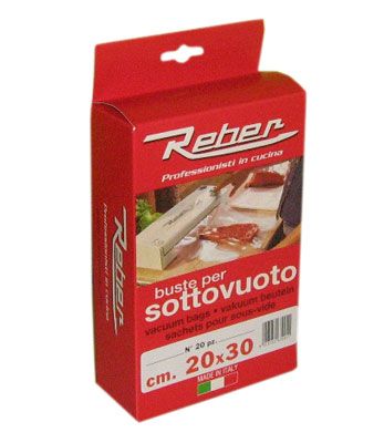 Busta per sottovuoto cm.20x30 confezione: 20 pezzi