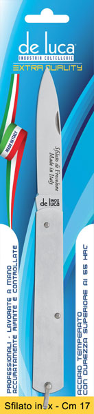 Coltello sfilato cm.13 lama acciaio inox