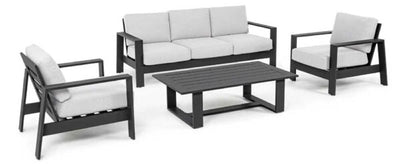 Salotto Alluminio Set Bally Grigio
