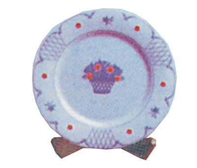 Portapiatti plast.160-210 trasp.bl.