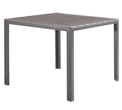 Tavolo Tenerife Effetto Legno Grigio CM.78x78x74H