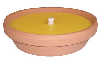 Fiaccola cotto cm.14,5 citronella