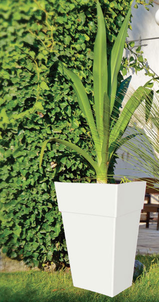 Vaso quadro alto iqfal 40 bianco