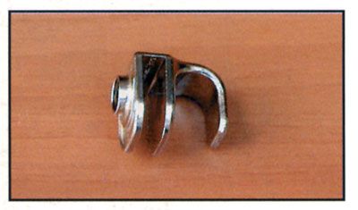 Maniglia per vetro da 4 a 6 mm. nichelata