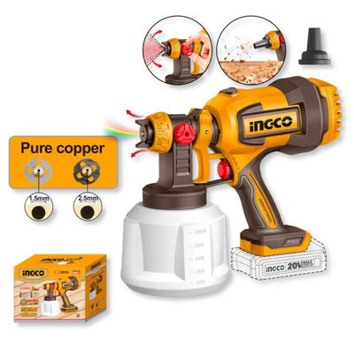 Aerografo Spray a Batteria 20V 800ML/Min 120DIN-s Nudo