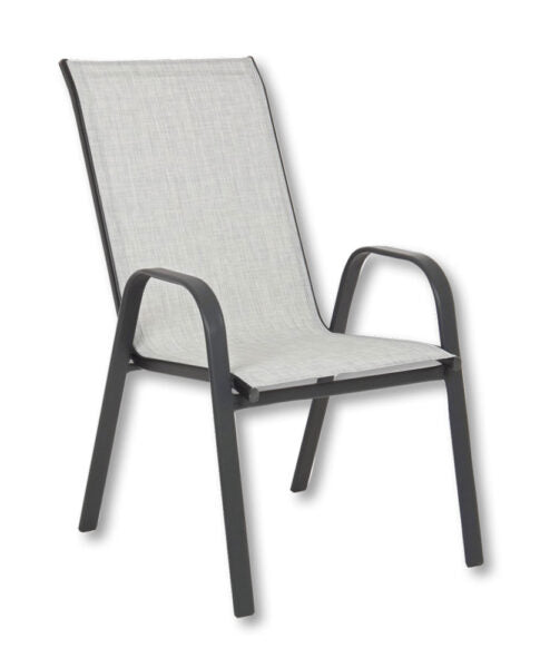 Sedia c/bracc.martinez grigio chiar