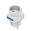 Adattatore 3 Vie 16A Bianco